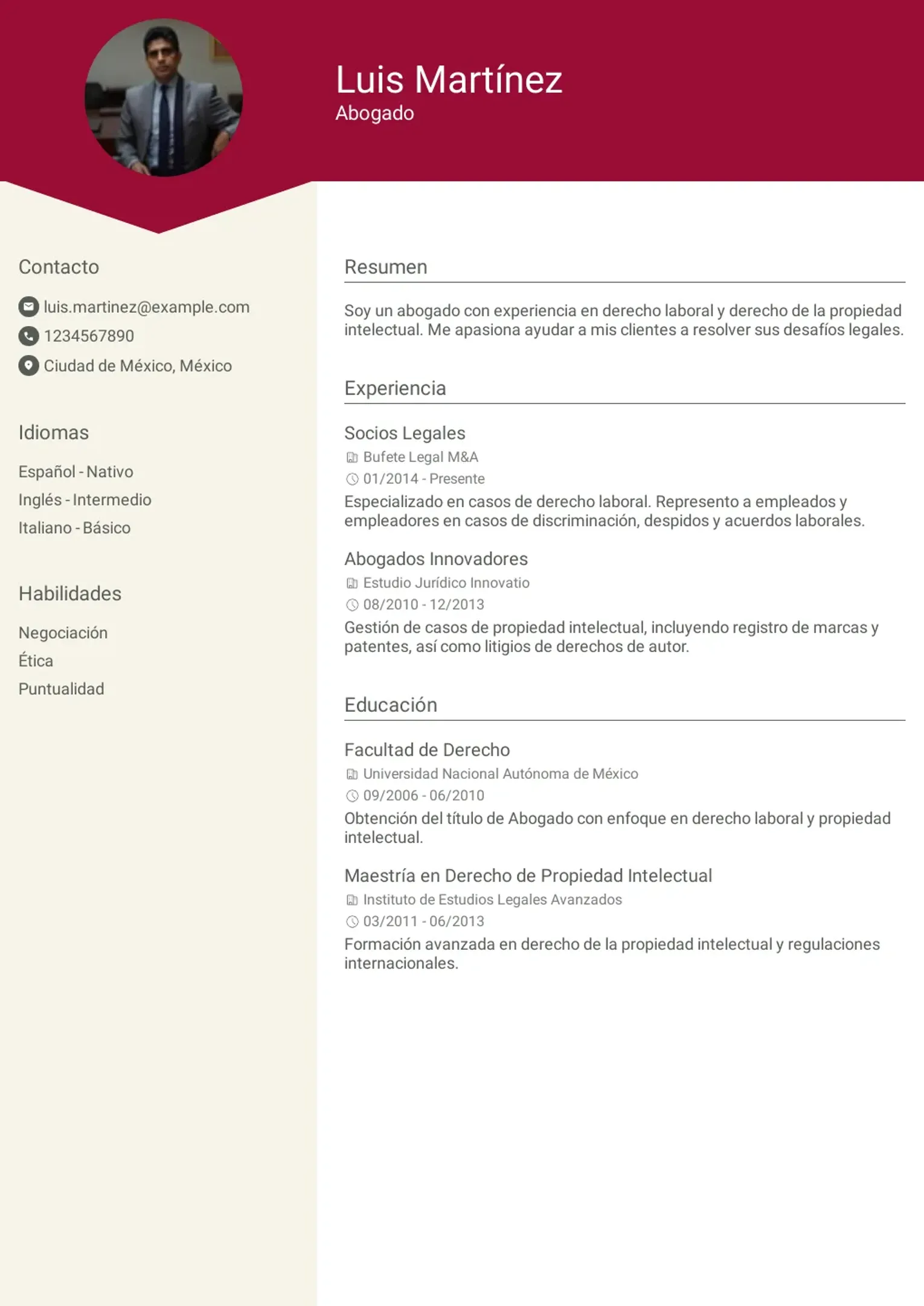 Crea tu currículum con esta plantilla en https://tu-curriculum.com