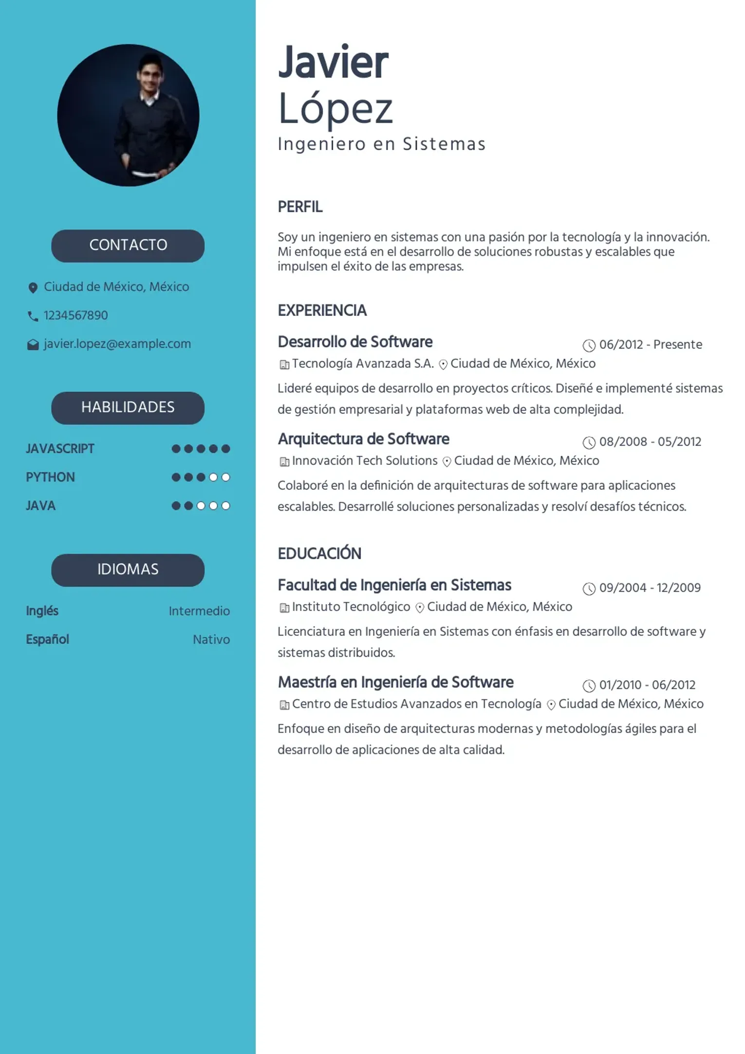 Crea tu currículum con esta plantilla en https://tu-curriculum.com